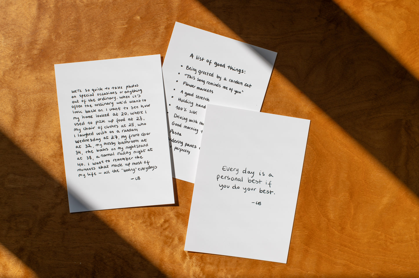 Personal handwritten postcard *LIMITED*