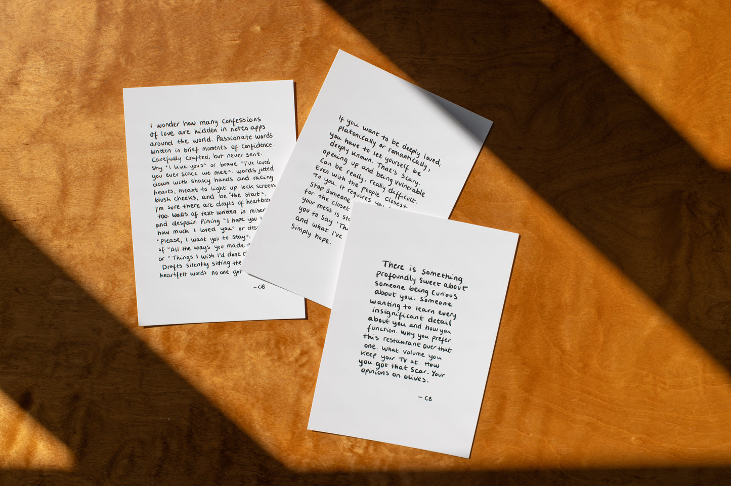 Personal handwritten postcard *LIMITED*