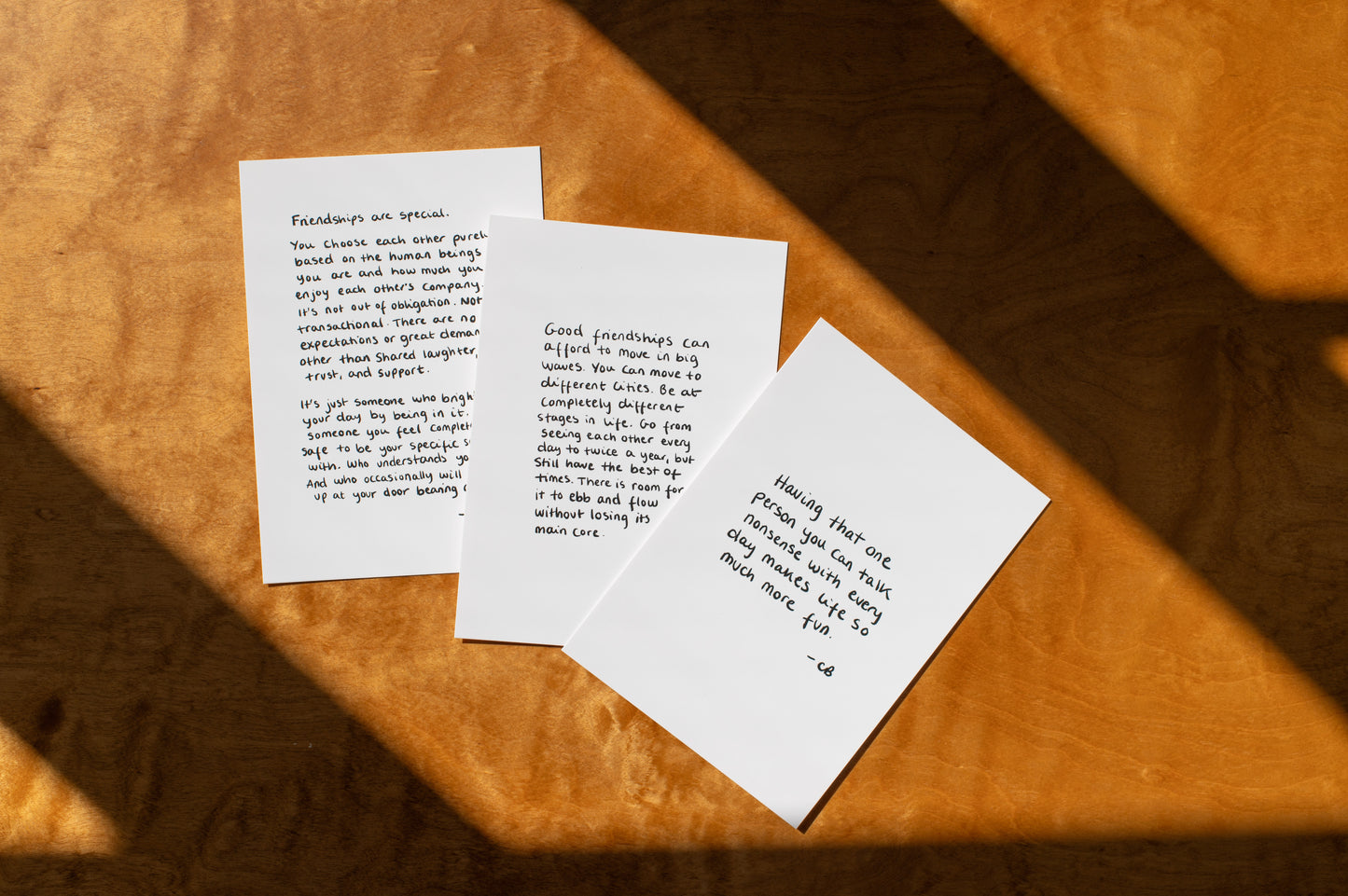 Personal handwritten postcard *LIMITED*